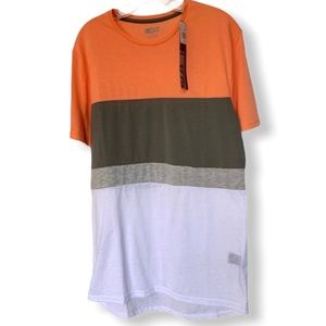 1775 Brand Short Sleeve Color Block Tee Shirt NWT